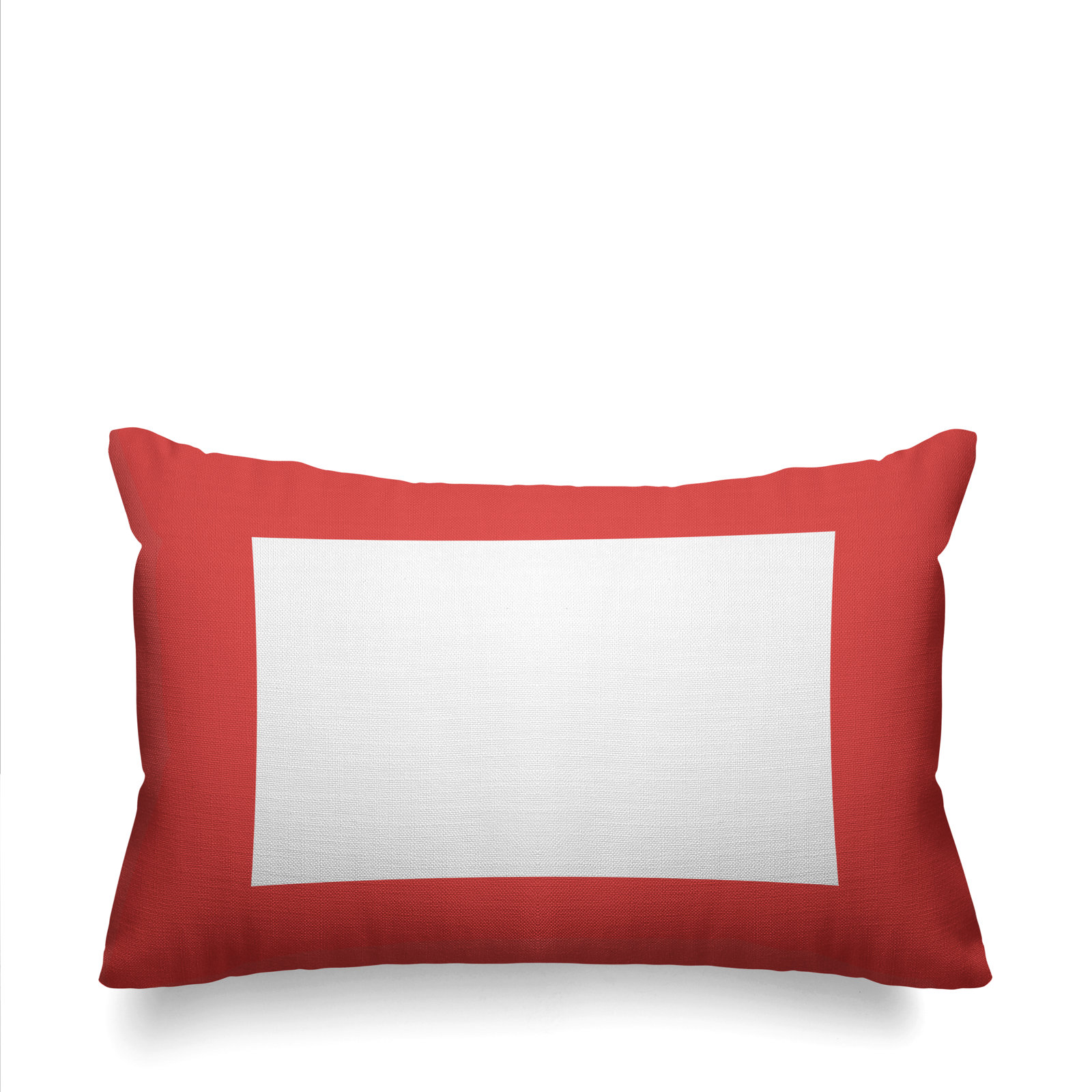 Luella Geometric Indoor/Outdoor Lumbar Throw Pillow, Coral