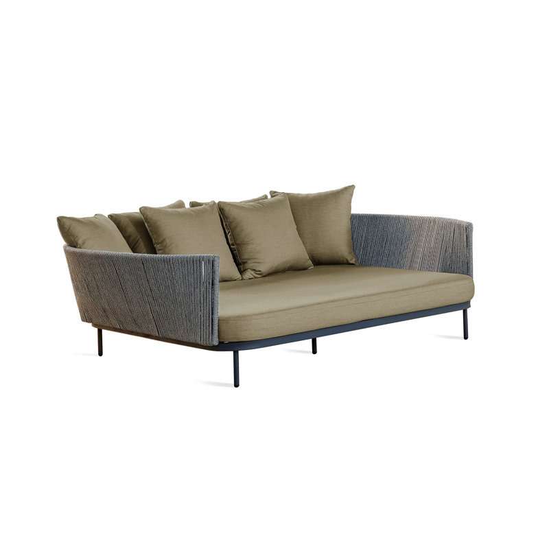 Boston Outdoor 2 - Seat Patio Daybed, Canvas Taupe Sunbrella® Canvas