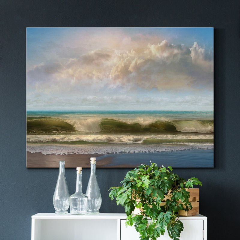 «Beach Break», impression sur toile tendue, H 48 po x l 32 po x P 1 po