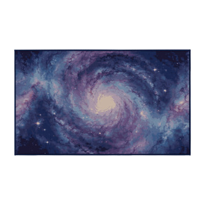 Machine Washable Purple Area Rug