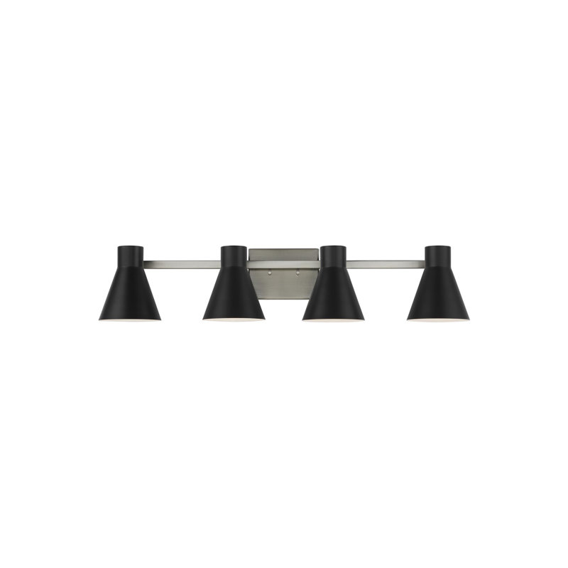 Éclairage pour meuble-lavabo Byers, Nickel brossé, non