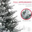 Arbre de Noël artificiel 6 pi - Design nordique en pin 795 pieds enneigé support en métal à assemblage rapide avec base de neige