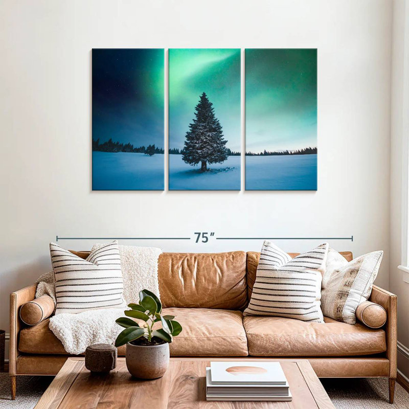 Harnek Winter Pine Tree, 36" H x 57" W