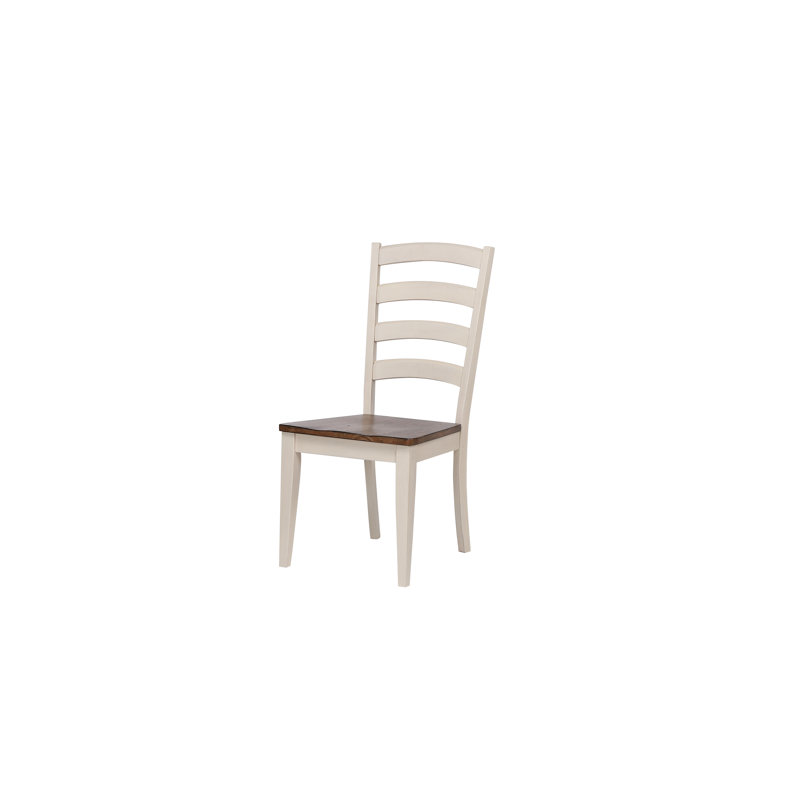 Chaise d'appoint en bois massif Grace-Elizabeth