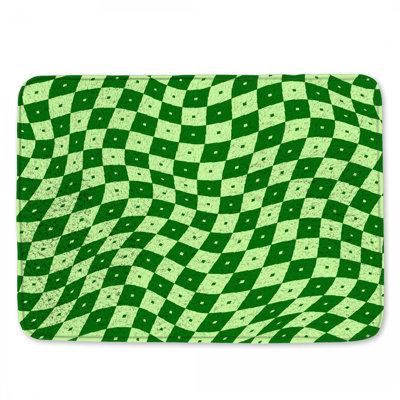 Tapis de bain Green Wavy