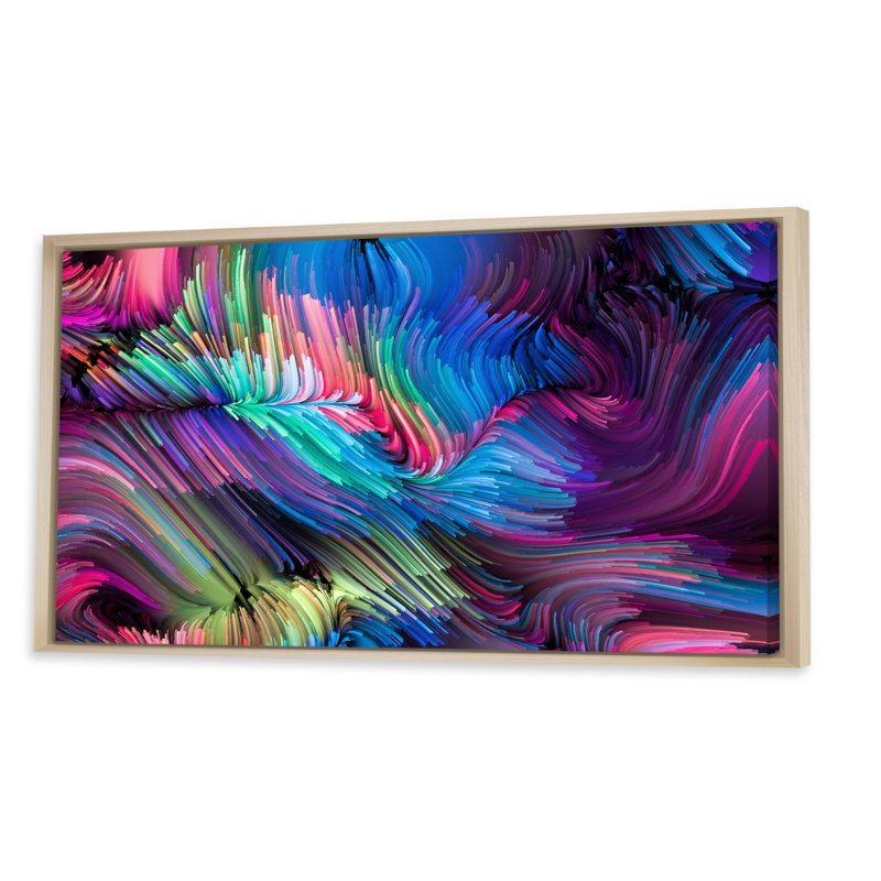 «Escape of Liquide Art», impression sur toile, H 12 po x l 20 po x P 1 po, Cadre brun