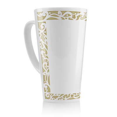 Egyptian Hieroglyphs Border Latte Mug