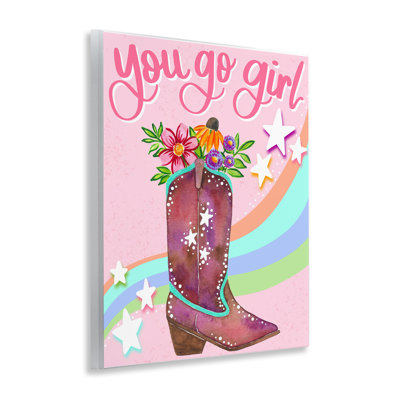 «You Go Girl», art mural sur plaque par Bethany Joy Adams / Bethany Joy Art, LLC.