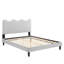 Très grand lit plateforme Performance en velours ** 6738-150280441-150280446