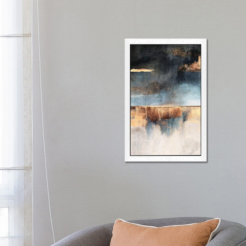 Storm by Elisabeth Fredriksson - Painting on Canvas, 101.6 cm H x 66.04 cm W, White Framed