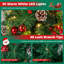 Sapin de Noël artificiel vert 2 'avec 30 lumières claires/blanches
