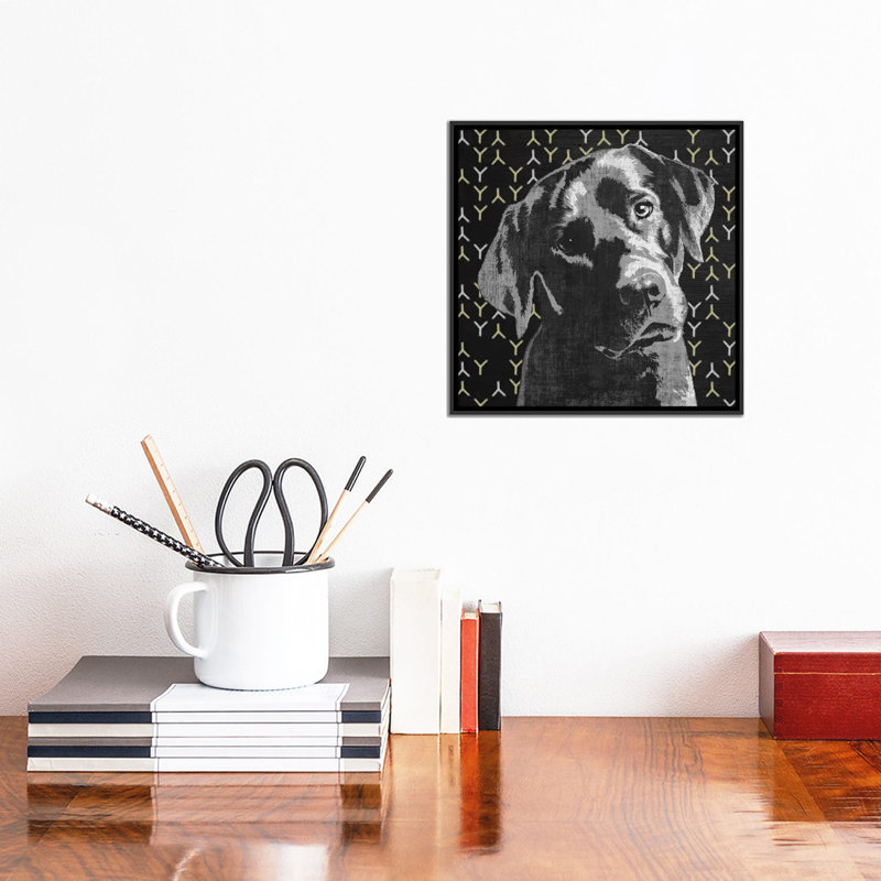 «Lab», reproduction d'impression sur toile, H 18 po x l 18 po x P 1,5 po, Toile avec cadre noir, Pas de tapis