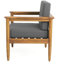 Fauteuil club en bois