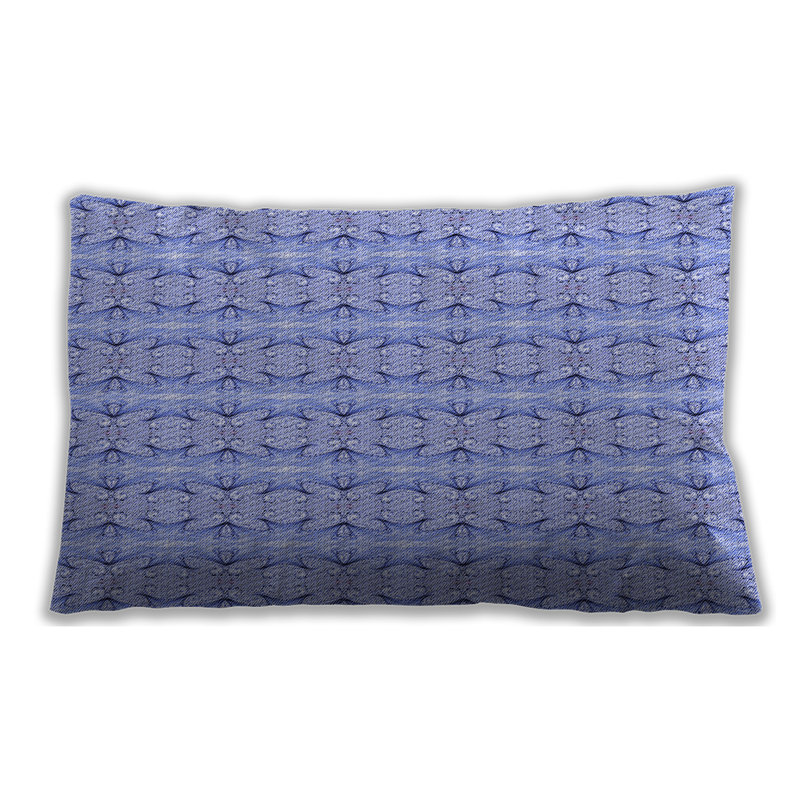 Coussin à motifs 2896, Microsuède, Rouge