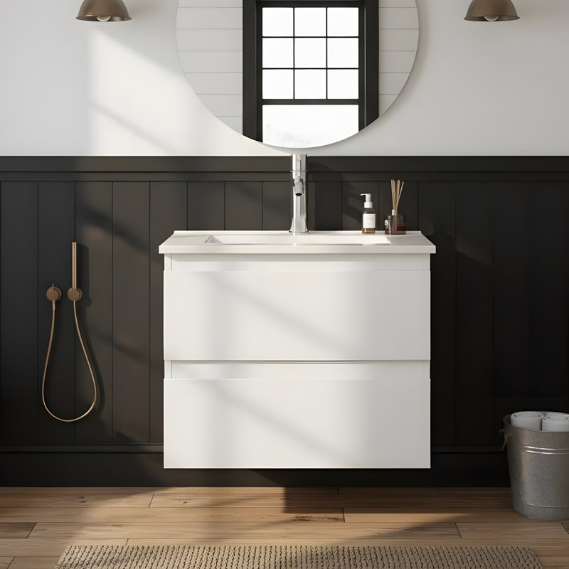 Meuble-lavabo de salle de bain avec lavabo, 24"