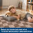 Washable Scalloped Rug Modern Checkerboard Rug Non Slip, Soft Non Shedding Thin Carpet, Indoor Low Pile Foldable Carpet, Contemporary Printed Mat for Living Room Bedroom-998002736