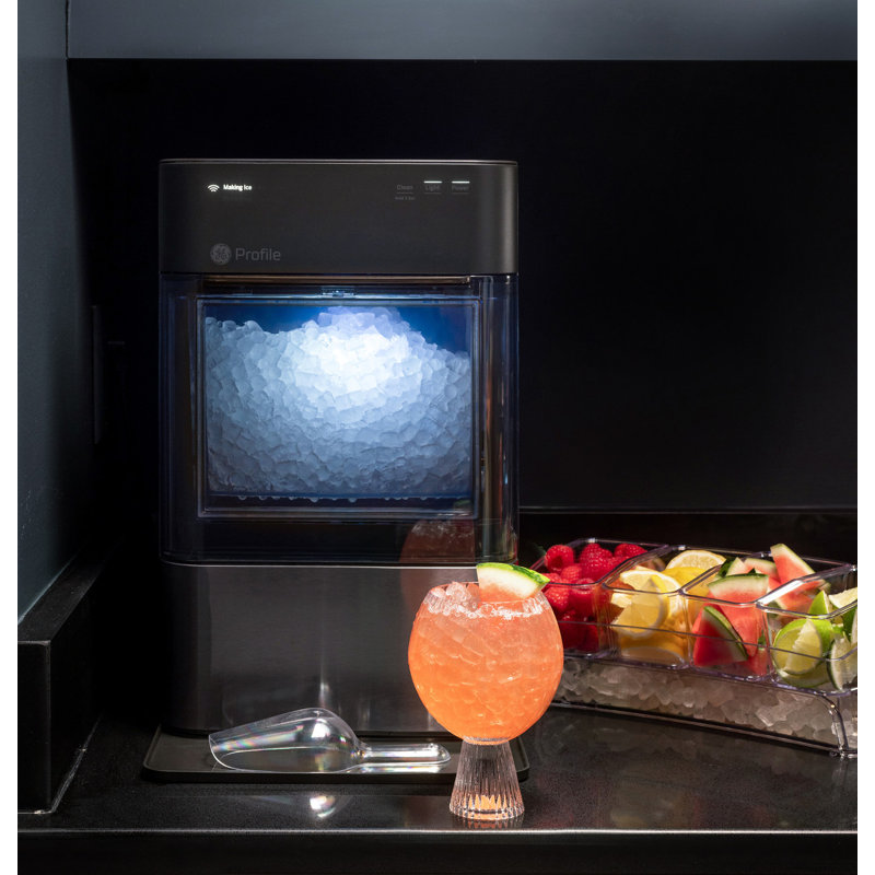 GE Profile Opal 2.0 Nugget Ice Maker, Black Stainless