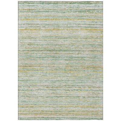 Zephyna Mint Washable Indoor-Outdoor Rug - 