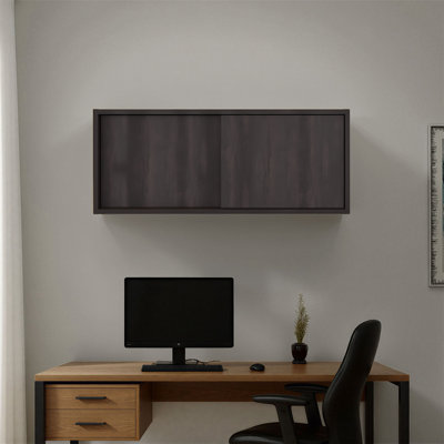 Note 32-Inch Wide Wall Storage Cabinet With Sliding Doors
