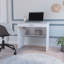 Bureau de rangement blanc avec tiroir et tablette-864914869