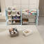 Organisateur, bibliothèque à 2 niveaux, 12 bacs, chambre à coucher, tablette de chambre à coucher avec rangement, coffre-fort, peu encombrant