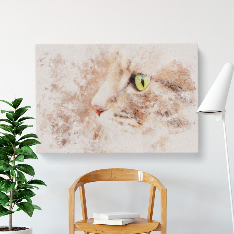 Portrait Of A Cat Vol.13 - Wrapped Canvas Print, 50cm H x 76cm W x 3cm D