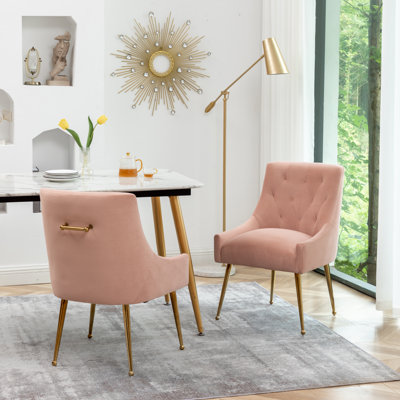 Mayreli Tufted Velvet Upholstered Side Chair