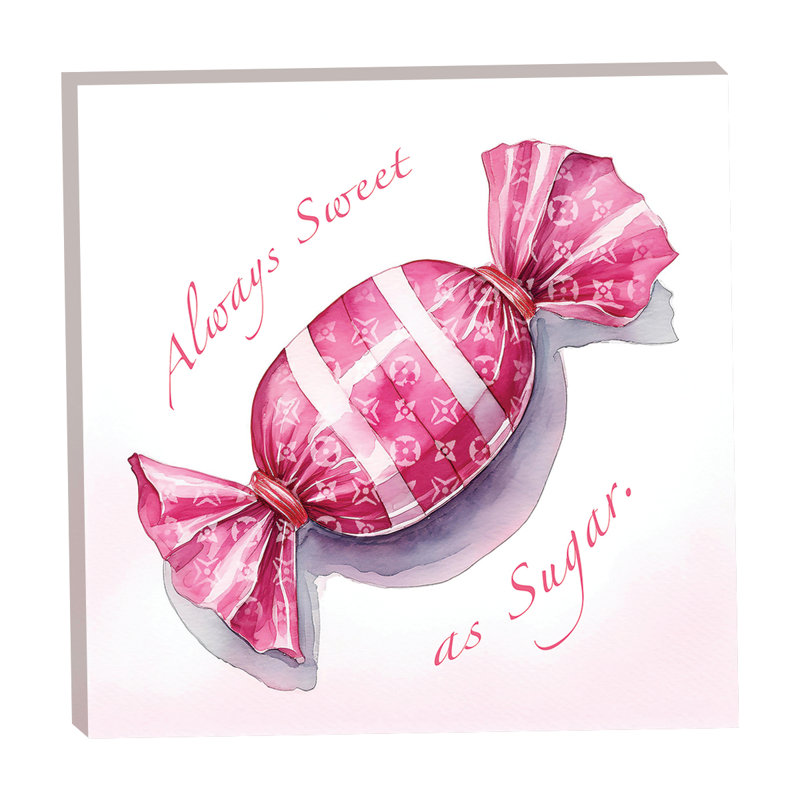 Vuitton Pink Candy Sweet as Sugar 16x16