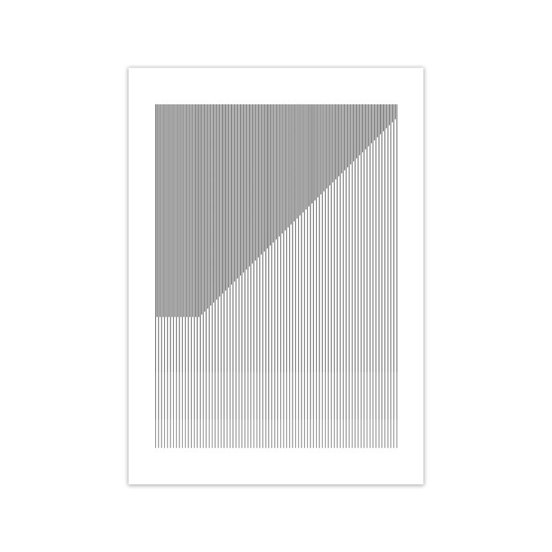 Simple Black And White Bauhaus - Print, 30cm H x 21cm W x 1cm D, No Frame