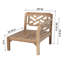 Monterey Teak Outdoor Right Arm Lounge Chair with Sunbrella Cushions-671143121