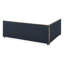 Lit de jour confortable grand, revêtu de velours, pour cadre de lit de chambre à coucher et de salon avec revêtement, brun