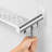 2 Piece Metal Floating Shelf with Hooks