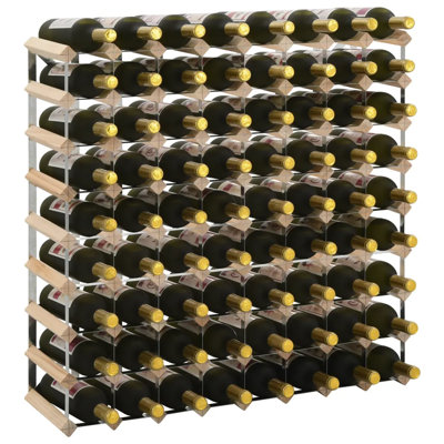 Allport 42 Bottle Wall Mounted Wine Bottle Rack in Beige