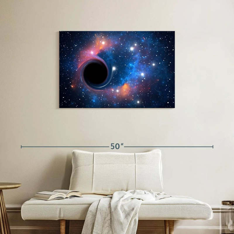 Trou noir d'Oberle dans l'espace, H 24 po x l 36 po