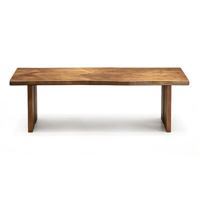 Brown Rectangular Solid Wood Dining Table