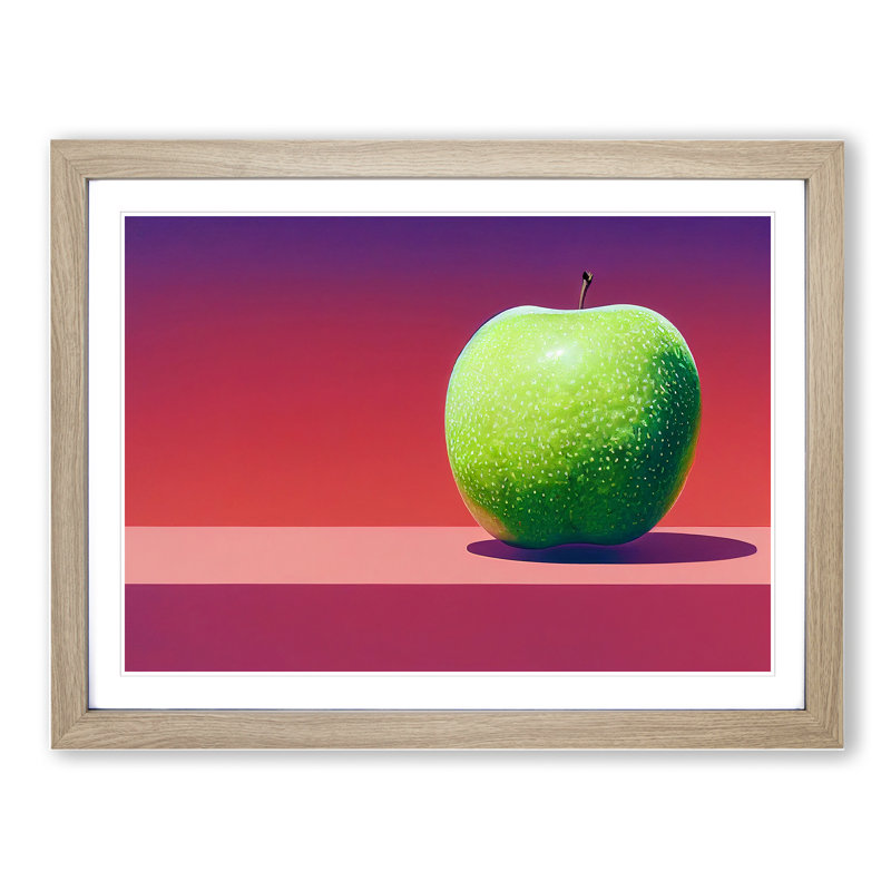 Single Apple Fruit Vol.3 - Framed Print