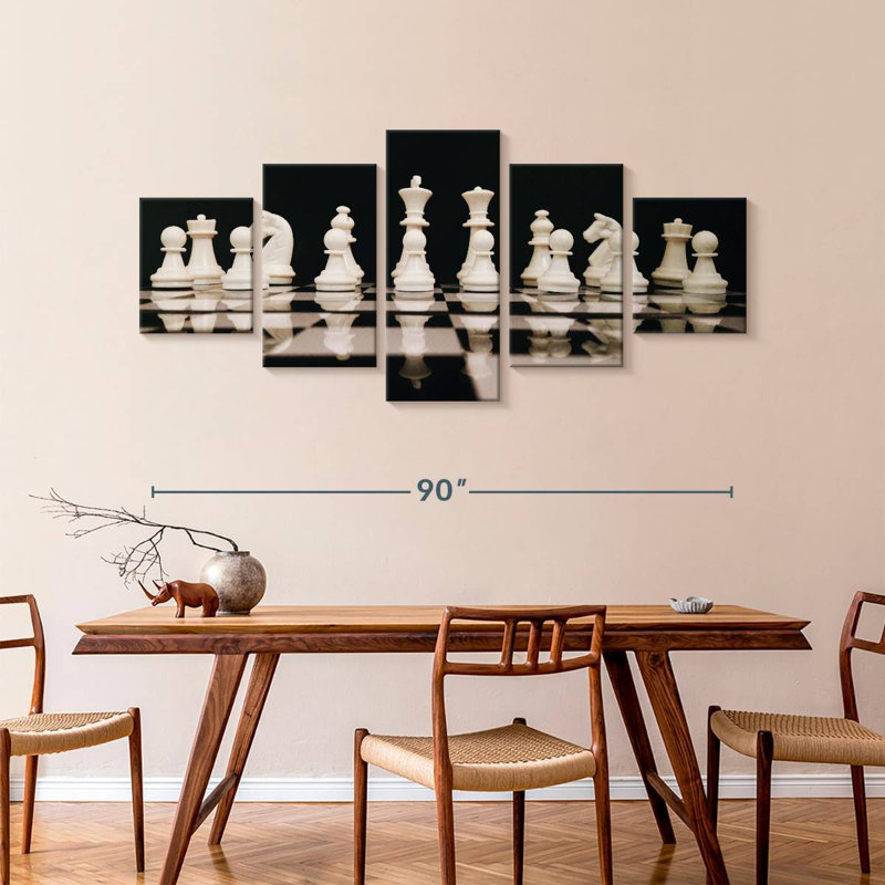 Chess Game, 42" H x 92" W
