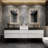 Golitz Wall-Mounted Double Bathroom Vanity Set-65239720