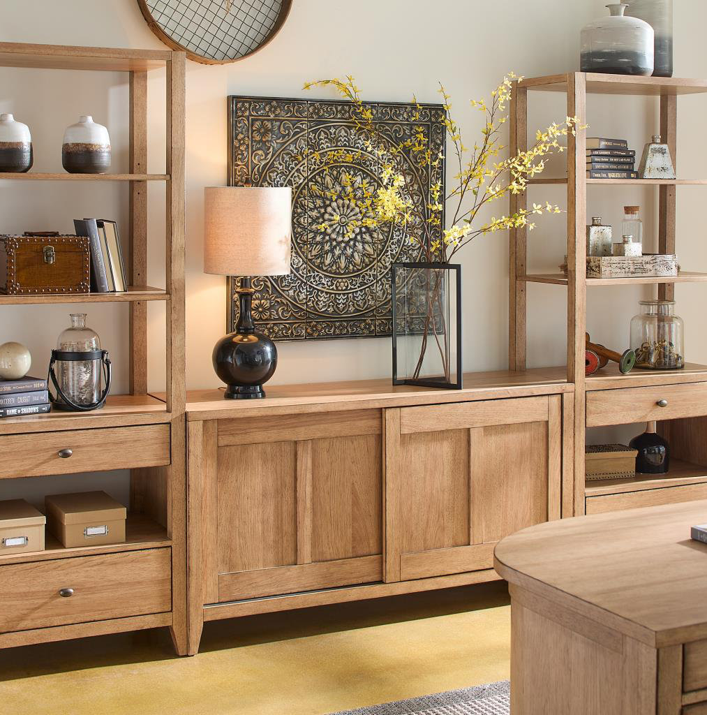 Mya 60" Sideboard Cabinet, Natural, 32"H x 60"W x 18"D