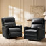 Medlin 31''W Transitional Faux Leather Dual Motor Swivel Rocker Recliner with USB Ports (Set of 2)