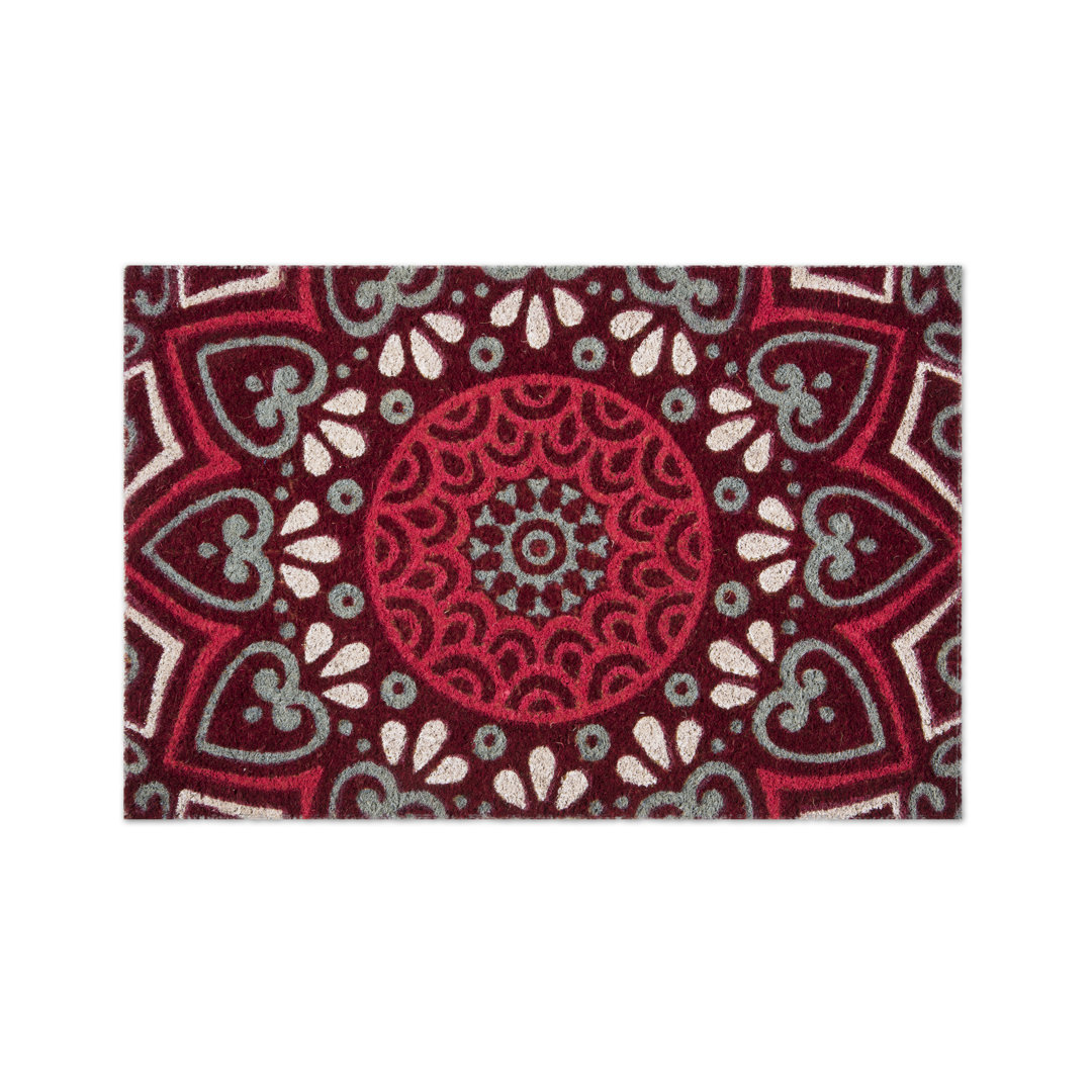 Fußmatte Mandala Red