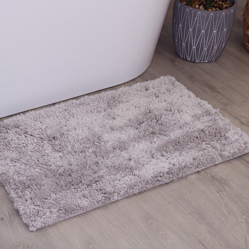 Bathroom Rugs, Extra Soft Absorbent Bath Rugs, Non-Slip, Quick Drying, Machine Washable, Plush Comfort for Bathroom Floor, Tub, Shower and Home Decor Accessories, 24x40, Grey