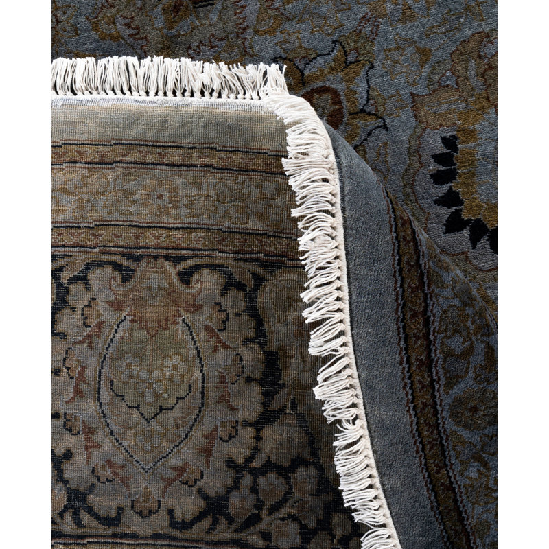 Overdyed One-of-a-Kind 9' 1" X 9' 1" Hand Knotted Area Rug