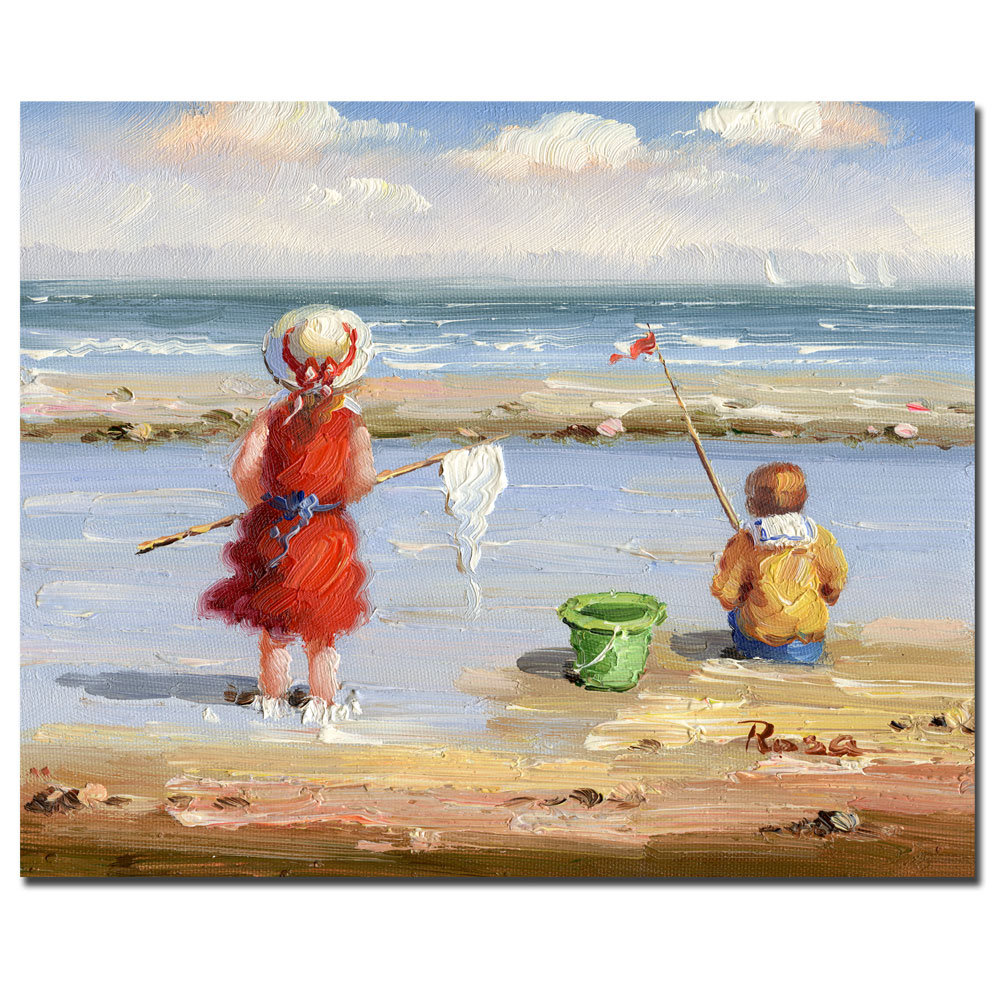 " At The Beach II " Painting Print Trademark Fine Art