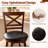 30.5” Swivel Barstools Set of 2 with Backrest Faux Leather Upholstered Seat for Pub-79987438-79987435