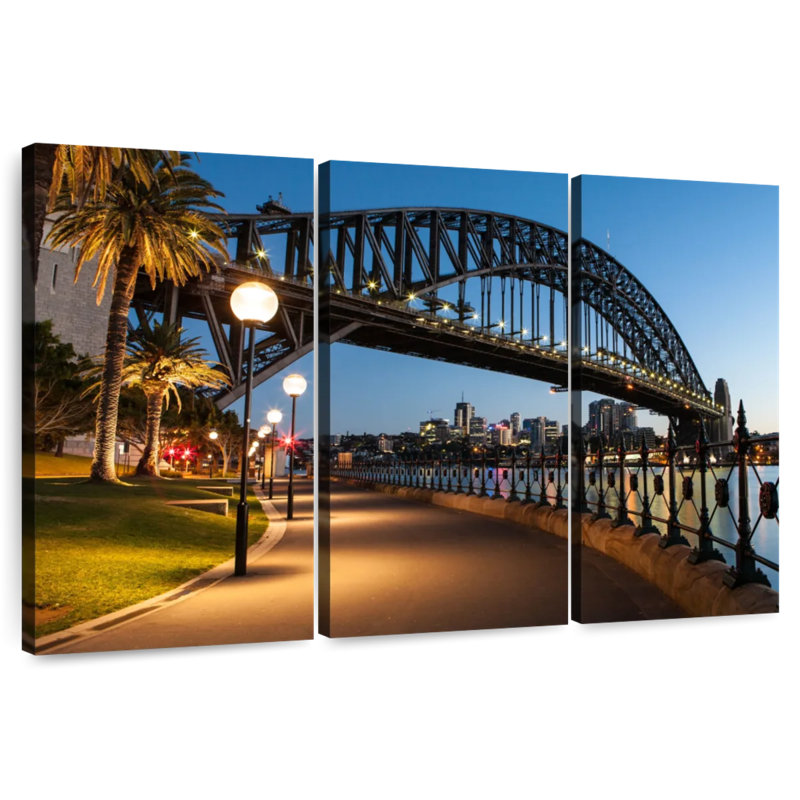 Sydney Harbor Bridge At Dusk