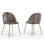 Chaise d'appoint en velours Juglegav