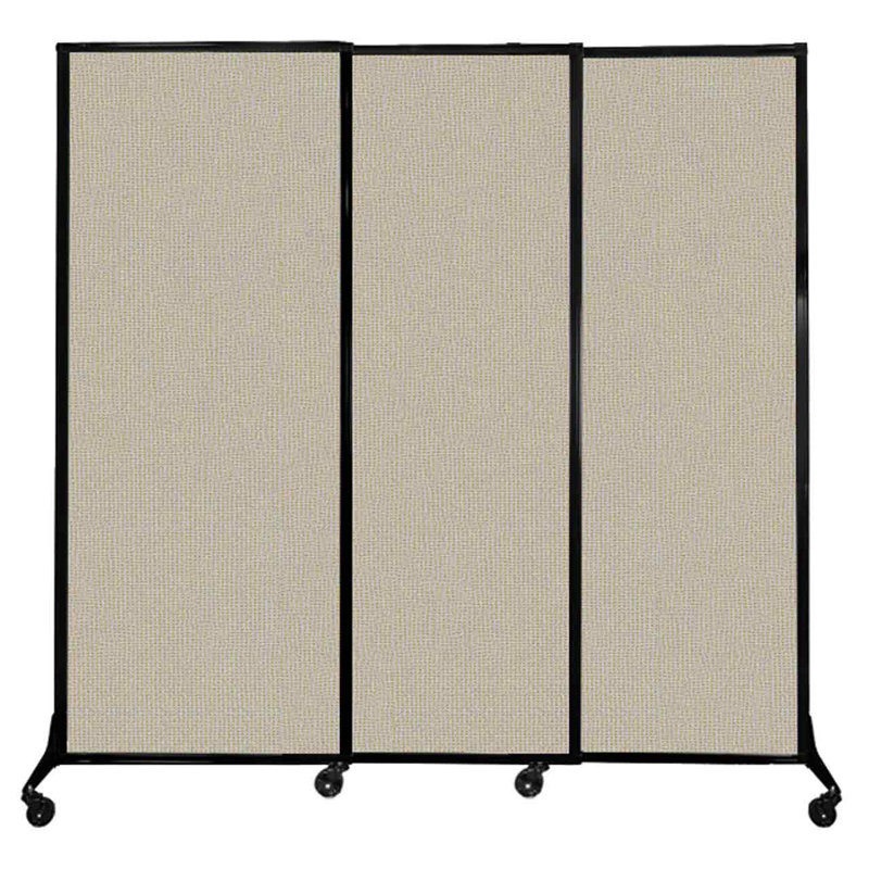 Cloison coulissante à 3 panneaux QuickWall, Sable, H 80 po x l 84 po