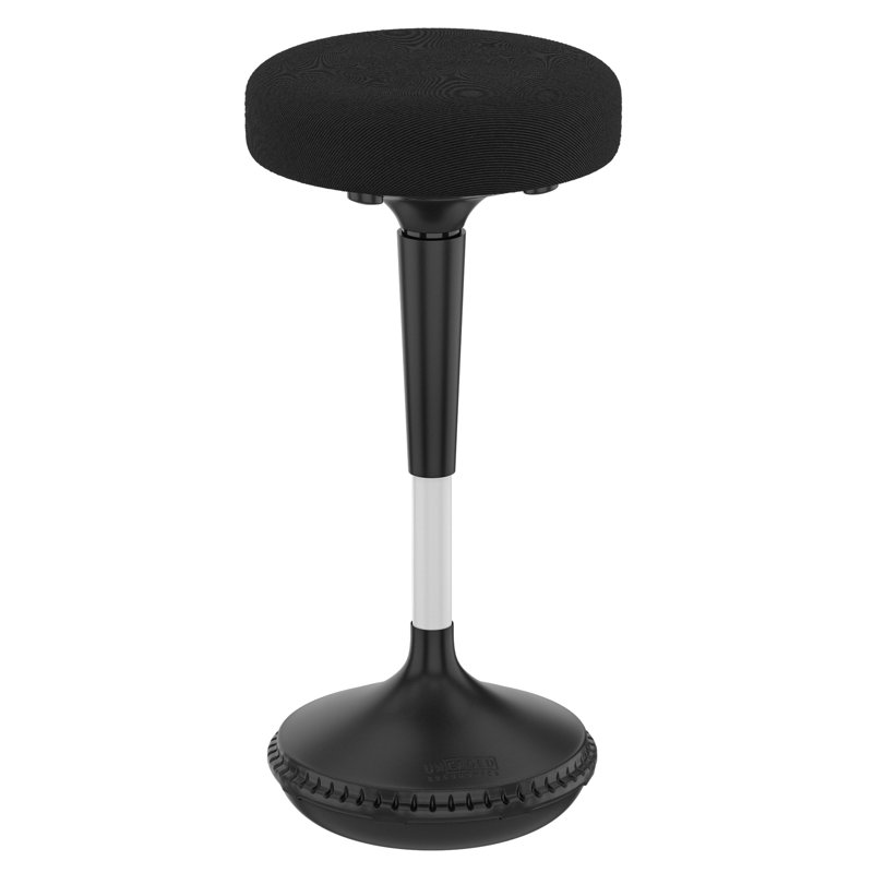 Wobble Stool Standing Desk Stool - 24-34 Inch Height Adjustable Active Sitting Balance Stool , Black