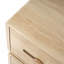 Table d'appoint rotative Natural Color Robot - Table de rangement en panneau de fibres à densité moyenne avec porte et tiroir en verre givré